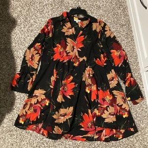 Umgee Oversized Floral Tunic Dress